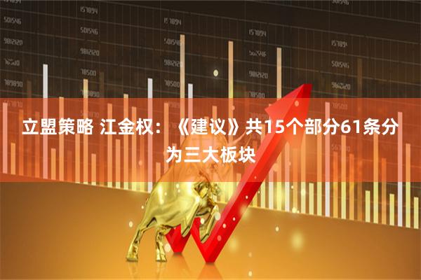 立盟策略 江金权：《建议》共15个部分61条分为三大板块