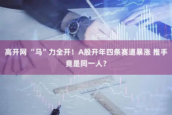 高开网 “马”力全开！A股开年四条赛道暴涨 推手竟是同一人？